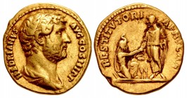 Hadrian. AD 117-138. AV Aureus (17.5mm, 7.14 g, 6h). “Travel series” issue. Rome mint. Group 10, circa AD 130-133.