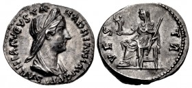 Sabina. Augusta, AD 128-136/7. AR Denarius (18mm, 3.43 g, 6h). Rome mint. Group 4 of Hadrian, circa AD 133-135.