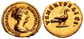 Faustina Junior. Augusta, AD 147-175. AV Aureus (19.5mm, 7.28 g, 6h). Rome mint. Struck under Antoninus Pius, circa AD 150-152.