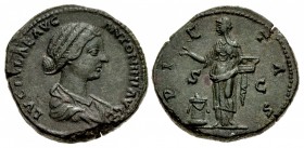 Lucilla. Augusta, AD 164-182. Æ Sestertius (31mm, 23.91 g, 5h). Rome mint. Struck under Marcus Aurelius and Lucius Verus, AD 161-162.