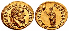 Pertinax. AD 193. AV Aureus (21mm, 7.20 g, 12h). Rome mint.