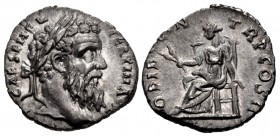 Pertinax. AD 193. AR Denarius (17mm, 1.99 g, 12h). Alexandria mint.