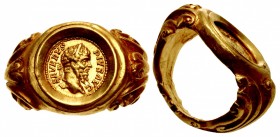 Septimius Severus. AD 193-211. AV Man’s ring.