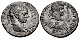 Caracalla. AD 198-217. AR Tetradrachm (26.5mm, 11.94 g, 5h). Aelia Capitolina (Jerusalem) mint. Struck circa AD 215-217.