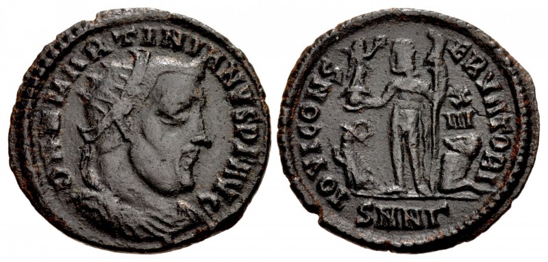 Martinian. Usurper, AD 324. Æ Follis (21mm, 2.61 g, 6h). Nicomedia mint, 3rd off...