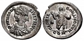 Theodosius II. AD 402-450. AR Light Miliarense (23mm, 4.27 g, 12h). Constantinople mint. Struck circa AD 408-420.