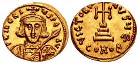 Tiberius III (Apsimar). 698-705. AV Solidus (20mm, 4.48 g, 6h). Constantinople mint, 5th officina.