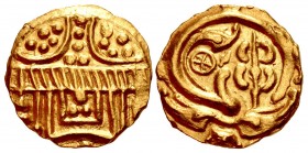 INDIA, Medieval (Central Deccan). Western Chalukyas of Kalyana. Somesvara I Trailokyamalla. 1043-1068. AV Pagoda (15mm, 4.00 g, 6h).