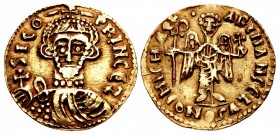 LOMBARDS, Beneventum. Sico. 817-832. AV Solidus (22mm, 3.68 g, 12h).