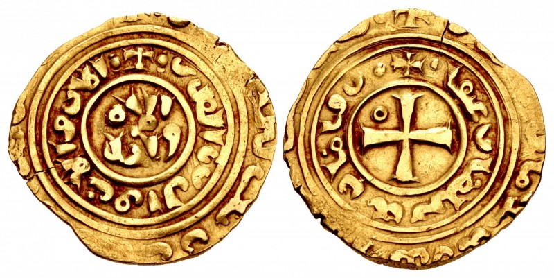 CRUSADERS, Christian Arabic Dinars. Mid to late 13th century. AV Bezant – Dinar ...