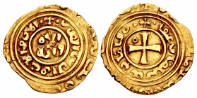 CRUSADERS, Christian Arabic Dinars. Mid to late 13th century. AV Bezant – Dinar (22mm, 3.15 g, 3h). Akka (Acre) mint. Dated AD 1251 (in Arabic).