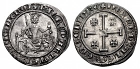 CRUSADERS, Lusignan Kingdom of Cyprus. Peter I. 1359-1369. AR Gros grand (26.5mm, 4.66 g, 4h). Nicosia mint.