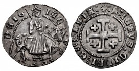 CRUSADERS, Lusignan Kingdom of Cyprus. James II. 1460-1473. AR Gros (25.5mm, 3.38 g, 3h). Type 6.