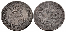 AUSTRIA, Erzherzogtum Österreich (Archduchy of Austria). Sigismund. Archduke, 1446-1490. AR Half Guldiner (35mm, 15.83 g, 8h). Hall mint. Dated 1484.