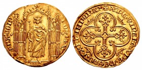 FRANCE, Royal. Charles IV le Bel (the Fair). 1322–1328. AV Royal d’or (26mm, 4.15 g, 9h). Paris mint. Authorized 16 February 1326.