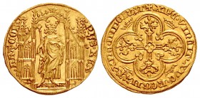 FRANCE, Royal. Philippe VI de Valois (of Valois). 1328-1350. AV Royal d’or (27mm, 4.20 g, 3h). Authorized 2 May 1328.