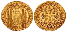 FRANCE, Royal. Philippe VI de Valois (of Valois). 1328-1350. AV Lion d’or (31mm, 4.87 g, 4h). Authorized 31 October 1338.