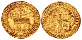 FRANCE, Royal. Jean II le Bon (the Good). 1350-1364. AV Mouton d’or (31mm, 4.62 g, 11h). Paris mint. Authorized 17 January 1355.
