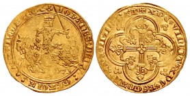 FRANCE, Royal. Jean II le Bon (the Good). 1350-1364. AV Franc à cheval (29mm, 3.83 g, 5h). Paris mint. Authorized 5 January 1360.