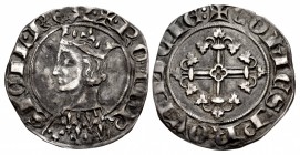 FRANCE, Provincial. Provence (comté). Robert I de Naples. 1309-1343. AR Gros dit Gillet (23mm, 2.42 g, 12h).