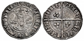 GERMANY, Aachen (Freie Reichsstadt). Wilhem II von Jülich. 1361-1393. AR Doppelsterling (23mm, 1.82 g, 2h). Imitating a New Coinage issue of Edward I ...