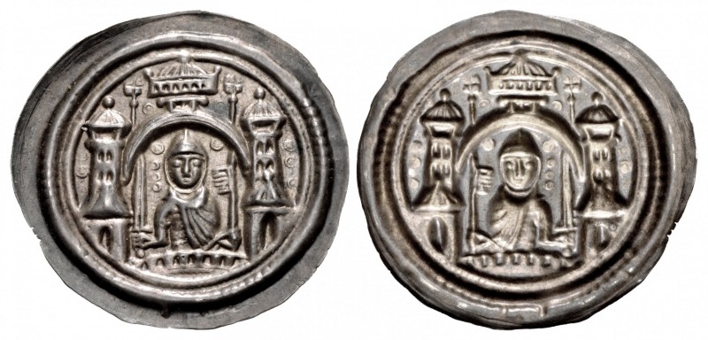 GERMANY, Anhalt (Margrafschaft). Albrecht der Bär. 1123-1170. AR Bracteate (27mm...