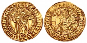 GERMANY, Brandenburg-Franken (Markgrafschaft). Friedrich II der Ältere (the Elder). 1495-1515. AV Goldgulden (23mm, 3.26 g, 9h). Schwabach mint. Dated...