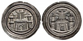 GERMANY, Meißen (Markgrafschaft). Konrad I der Große. 1130-1156. AR Bracteate (36mm, 1.00 g).