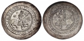 GERMANY, Thüringia (Landgrafschaft). Ludwig III der Fromme (the Pious). 1172-1190. AR Bracteate (44mm, 0.93 g). Gotha mint.