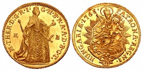 HUNGARY, Holy Roman Empire. Magyar Királyság (Kingdom of Hungary). Mária Terézia. 1740-1780. AV Dukát – Aranyforint (23mm, 3.49 g, 12h). Körmöcbánya (...