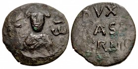 ITALY, Apulia (Duchi). Anonymous issue. Circa 12th century. Æ Follaro (25mm, 6.03 g, 9h). Salerno mint.