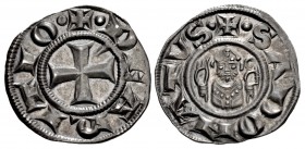 ITALY, Arezzo. Republic. 13th-14th centuries. AR Grosso da 12 denarii (20mm, 1.72 g, 7h). Struck circa 1230-1250.