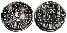 ITALY, Bergamo. 1236-early 14th century. AR Grosso da sei denarii (21mm, 2.10 g, 3h). In the name of the Holy Roman Emperor Frederick II (1220-1250).