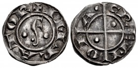 ITALY, Cremona. Commune. 1155-1330. AR Grosso da quattro denarii imperiali (19.5mm, 1.37 g, 7h).