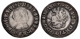 ITALY, Ferrara. Ercole I d'Este. 1471-1505. AR Grossone (26mm, 3.77 g, 7h).