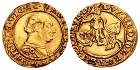 ITALY, Milano (Duchi). Francesco I Sforza. 1450-1466. AV Ducato (23mm, 3.48 g, 1h).