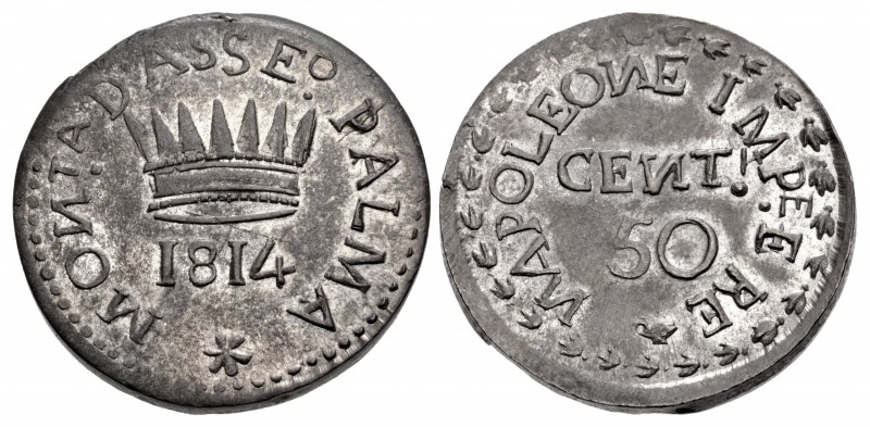 ITALY, Palmanova. BI 50 Centesimi (29mm, 12.02 g, 6h). Siege of Palmanova. War o...