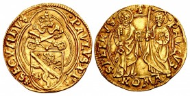ITALY, Papale (Stato pontificio). Paul II. 1464-1471. AV Ducato (22mm, 3.46 g, 4h). Rome mint.