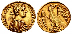 ITALY, Sicilia (Regno). Federico I (Federico II, Sacro Romano Impero). 1198-1250. AV Augustale (19.5mm, 5.28 g, 6h). Messina mint. Struck circa 1231-1...