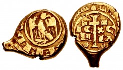 ITALY, Sicilia (Regno). Manfredi. 1258-1266. AV Multiplo di tarì (19mm, 6.64 g, 9h). Class C. Messina mint.