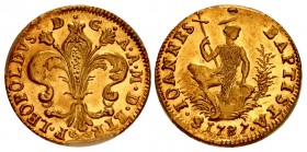 ITALY, Toscana (Granducato). Leopoldo I. 1765-1790. AV Ruspone (26mm, 6h). Second series. Firenze (Florence); segno: crossed halberds. Dated 1787.