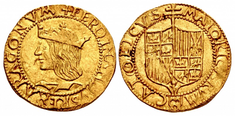 SPAIN, Castile & León. Fernando V. 1506-1516. AV Principat – Ducado (20mm, 3.48 ...