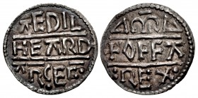 ANGLO-SAXON, Archbishops of Canterbury. Æthelheard, with Offa of Mercia as overlord. 793-805. AR Penny (20mm, 1.39 g, 12h). Three-line type. Canterbur...