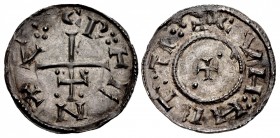 ANGLO-SAXON, Anglo-Viking (Danish Northumbria). Cnut. Circa 900-905. AR Penny (21mm, 1.41 g, 8h). Class IIe/Cunneti type. York mint.
