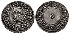 ANGLO-SAXON, Kings of All England. Edward the Martyr. 975-978. AR Penny (21mm, 1.34 g, 12h). Sole type (BMC i). Bedford mint; Bealdic, moneyer.