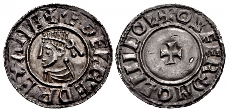 ANGLO-SAXON, Kings of All England. Æthelred II. 978-1016. AR Penny (20mm, 1.42 g...