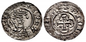 NORMAN. William II Rufus. 1087-1100. AR Penny (20mm, 1.38 g, 6h). Cross in Quatrefoil type (BMC II). Warwick mint; Theodred, moneyer. Struck circa 108...