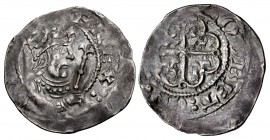 NORMAN. Stephen. 1135-1154. AR Penny (21mm, 1.38 g, 4h). Cross moline (Watford) type (BMC i). Uncertain mint; Rodbert, moneyer. Struck circa 1136-1145...