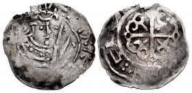 SCOTLAND. David I. 1124-1153. AR Penny (21mm, 1.29 g, 1h). Edinburgh mint; uncertain moneyer. Struck 1136–early 1140s.