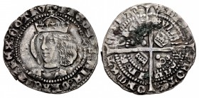 SCOTLAND. James III. 1460-1488. AR Groat (25mm, 2.94 g, 7h). Main issue. Edinburgh mint; im: cross fleury. Struck 1484-1488.